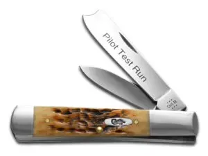 2024 VAULT PILOT TEST RUN-W.R. Case XX Knives Razor Jack Jigged Amber Bone Stainless Pocket Knife 91595