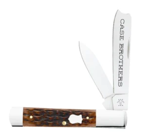 2024 VAULT-Case Knife Brown Bone Russell Jig Razor 79417